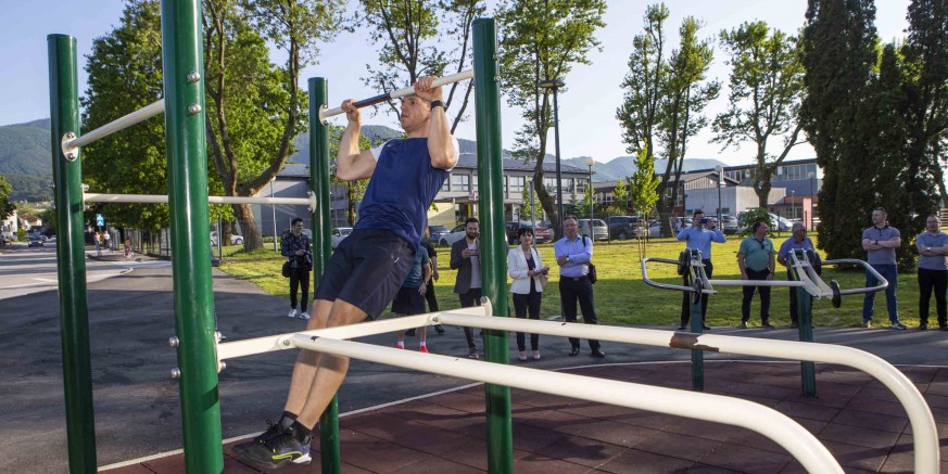 OTVOREN SKATE I BICIKLISTIČKI PARK IVANEC Biciklirali, rolali, vozili se na romobilima, skejtali, trčali, vježbali u teretani