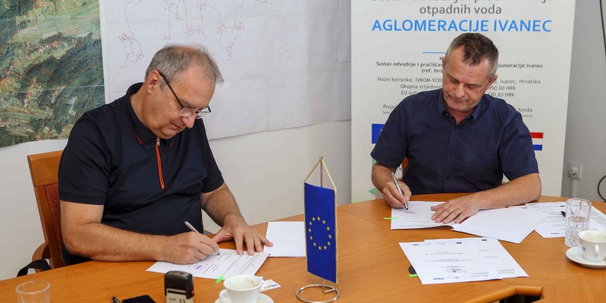 AGLOMERACIJA IVANEC Potpisan 161.000 eura (1,2 mil. kn) vrijedan ugovor o izradi GIS-a i nabavi računalne opreme za potrebe suvremenog upravljanja sustavom odvodnje i pročišćivanja otpadnih voda