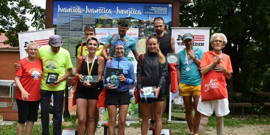 BRDSKA UTRKA IVANČICA Pobjednici utrke na 13 km dugoj stazi Andrej Hladnik i Alenka Horvat