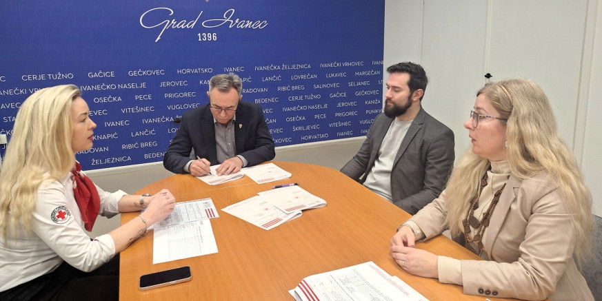 GRAD IVANEC I ŽUPANIJSKO DRUŠTVO CRVENOG KRIŽA Potpisan ugovor za 2026. o sufinanciranju pomoći u kući za 15-ak starijih i nemoćnih osoba