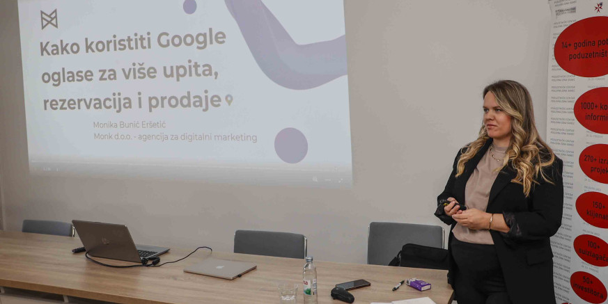 POSLOVNA ZONA IVANEC Održana edukacija na temu Google oglašavanja; 26. svibnja nova tema - „Marketing na društvenim mrežama“