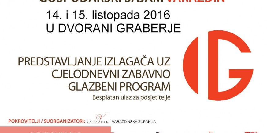 Poziv poduzetnicima, obrtnicima i OPG-ovima za zajednički nastup i sudjelovanje na Gospodarskom sajmu u Varaždinu 14. i 15. listopada