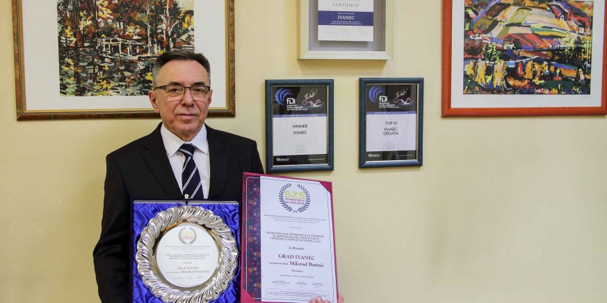Gradu Ivancu i gradonačelniku M. Batiniću Nagrada za doprinos razvoju poduzetništva u Srednjoj i JI Europi