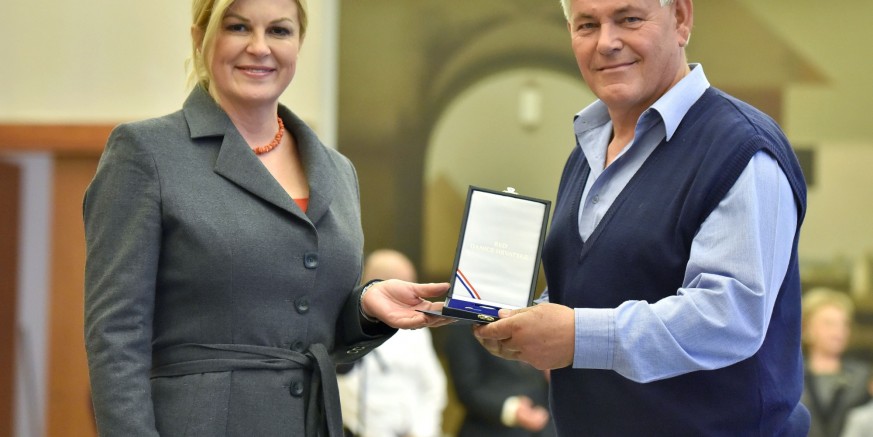 Davatelji krvi Ivan Bregović i Josip Putarek odlikovani Redom Danice hrvatske s likom Katarine Zrinske