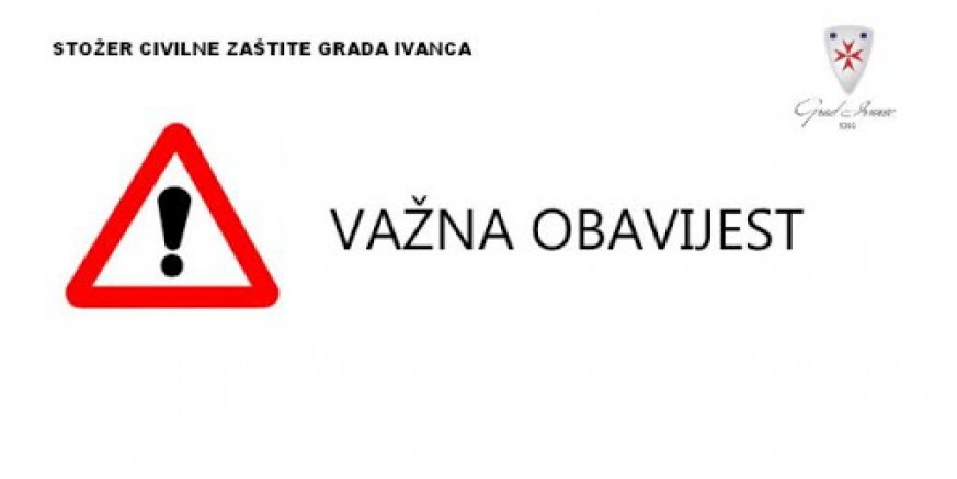 Aktivirane operativne snage civilne zaštite Grada Ivanca