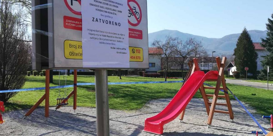 RADI SPREČAVANJA ŠIRENJA ZARAZE Zatvaraju se sva dječja i sportska igrališta na području grada Ivanca
