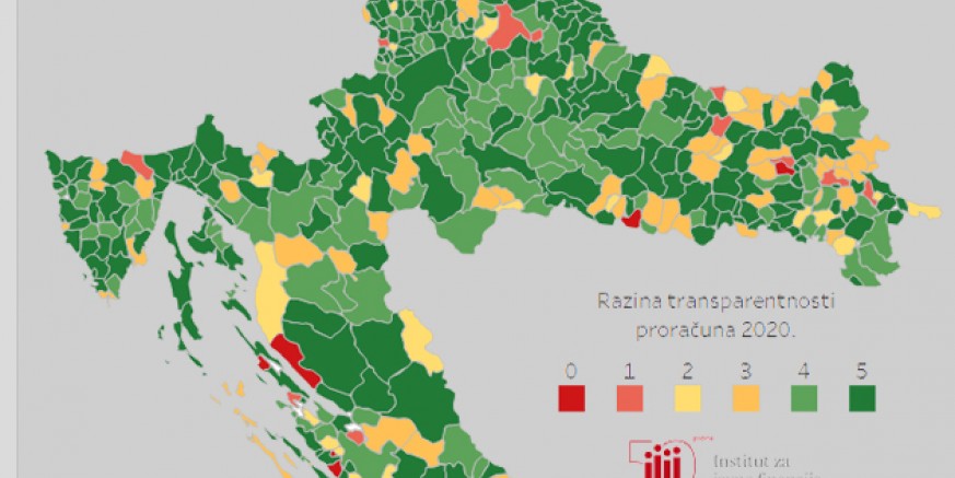 PRORAČUNSKA TRANSPARENTNOST Institut za javne financije - Grad Ivanec odlikaš četvrtu godinu za redom