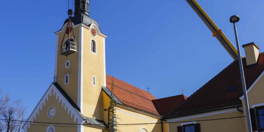 U tijeku popravak pokrova tornja i krova župne crkve u Ivancu; u sanaciji kupole pomoći će Grad Ivanec